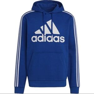 adidas Men’s Blue Pullover Hoodie H14643